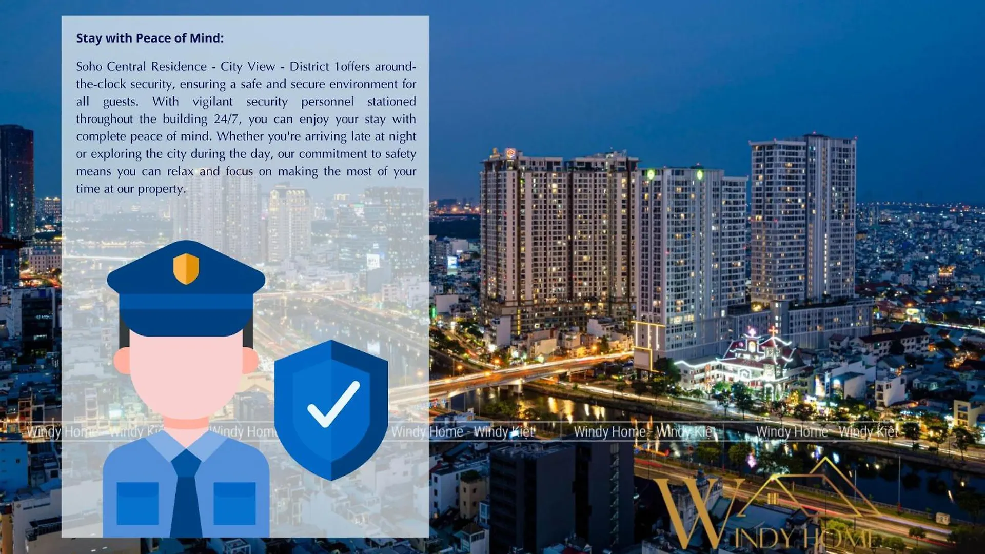 Lägenhetshotell Soho Central Residence - City View - District 1 Ho Chi Minh-staden